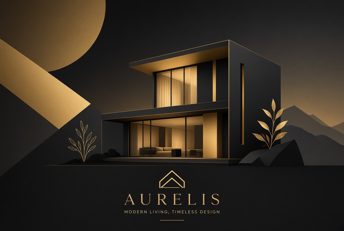 Stylized modern housing